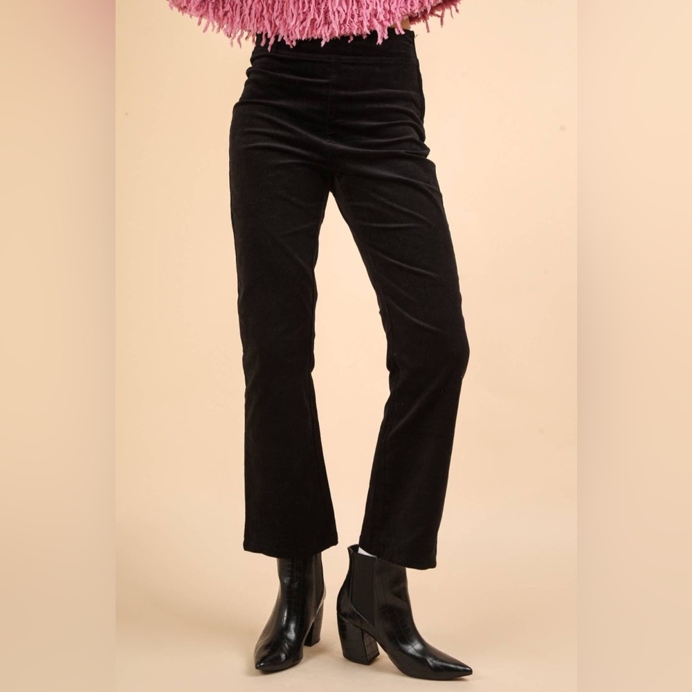 Women's Black Velvet Pants